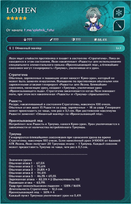 Навыки Лоэна