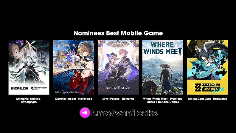 Геншин номинирован на лучшую мобильную игру на Gamescom 2026